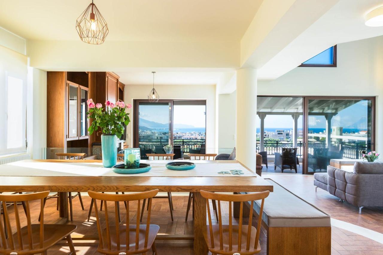 Villa Anemeli - Luxury Pool Villa With Gorgeous Seaview 基萨莫斯 外观 照片