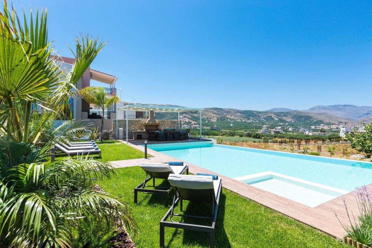 Villa Anemeli - Luxury Pool Villa With Gorgeous Seaview 基萨莫斯 外观 照片