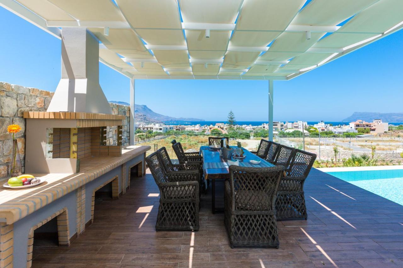 Villa Anemeli - Luxury Pool Villa With Gorgeous Seaview 基萨莫斯 外观 照片
