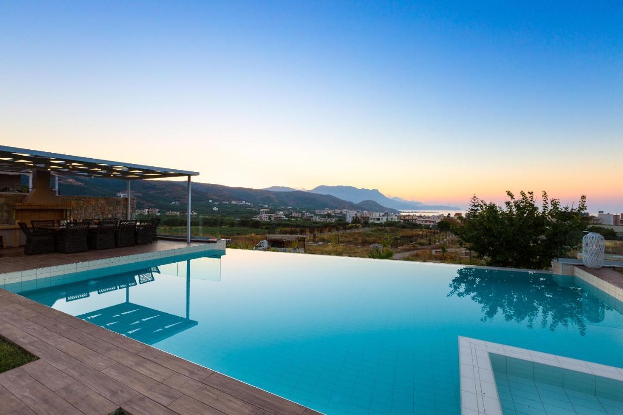 Villa Anemeli - Luxury Pool Villa With Gorgeous Seaview 基萨莫斯 外观 照片